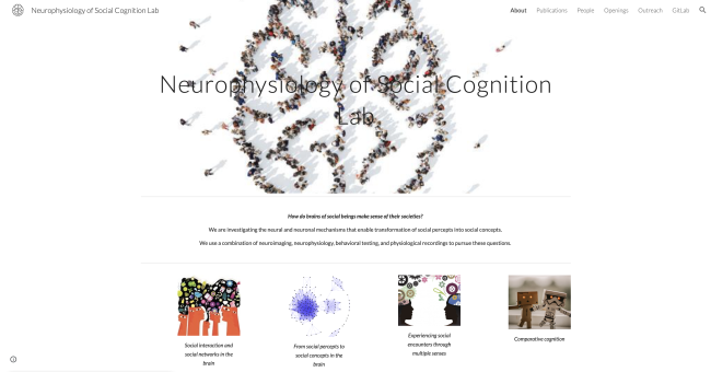 Visuel du site Neurophysiologie de la cognition sociale