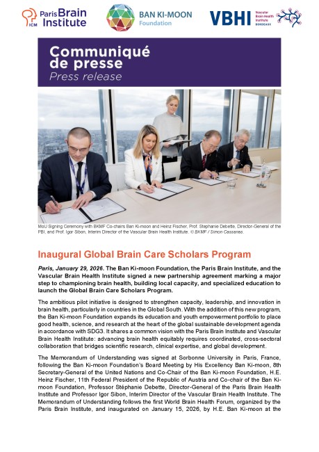 Inaugural Global Brain Care Scholars Program